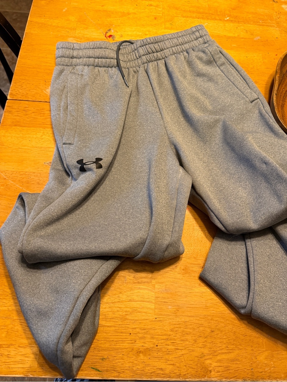 Under Armour Gray women’s  Track Joggers with Black Logo